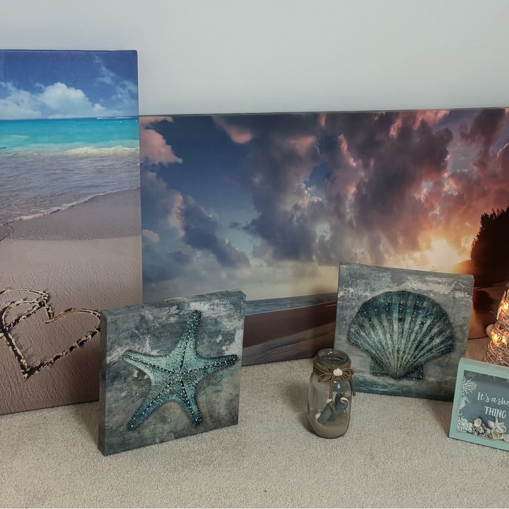 Beach and Ocean Canvas Art Set